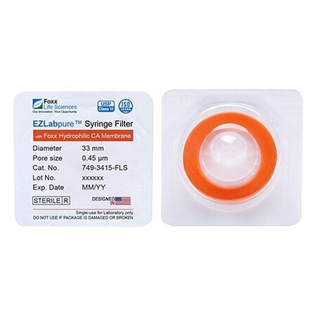 Foxx Life Sciences Syringe Filters, PK100 749-3415-FLS