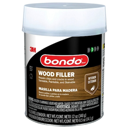 3M 1 Qt WF-QT-ES Bondo Interior and Exterior Wood Filler 00260