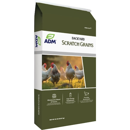 Adm Pen Pals 50 Lb. Scratch Grain Chicken Feed 80181AAA14