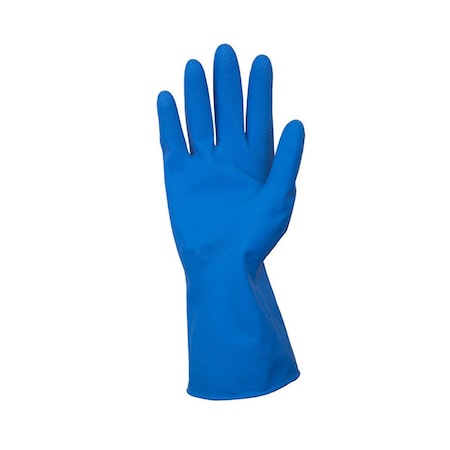 Safety Zone Latex Flock Lined 16 Mil Gloves - Blue, XL - 12 Pairs GRFL-XL-1C