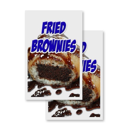 Signmission Fried Brownies, Vinyl Decals Only 24 Inch x 36 Inch, Vinyl Decal, 2PK DSB-2436-2PACK-Fried Brownies