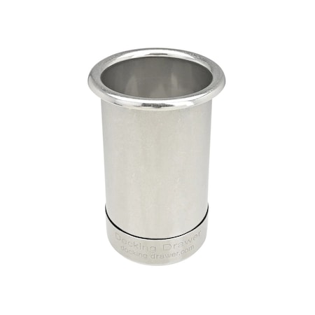 Docking Drawer Hair Dryer Canister 3" dia. f/ Style Drawer Stainless Steel Capped Bottom 0024-00503