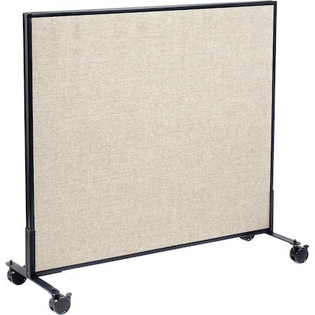 Global Industrial Interion Mobile Office Partition Panel, 48-1/4"W x 45"H, Tan 694958MTN