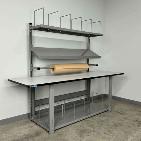 Stackbin Packing Work Bench, 96" W, 1000 lb. 4-8PACK-4T-BL
