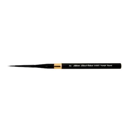 Silver Brush Black Velvet Voyage Travel Round Brush, Size 2 3100ST-2