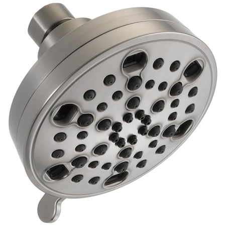 Delta Universal Showering Components H2Okinetic 5-Setting Contemporary Shower Head In Stainless 52638-SS18-PK