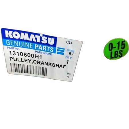 Komatsu PULLEY CRANKSHAFT, KOMATSU OEM 1310600H1 1310600H1