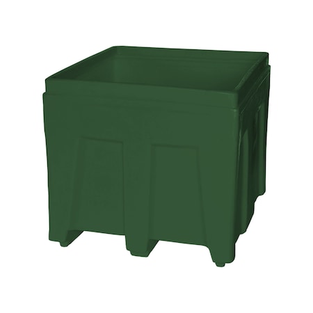 Myton Industries Bulk Ship Container, 14.5 cubic ft., weight capacity 800 lbs, Green SO-3626 GREEN