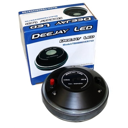 Deejay Led 7.1-in 8 Ohm Large High Frequency Driver w/Titanium cone & 2-in Throat Opening TBHDRIVER750