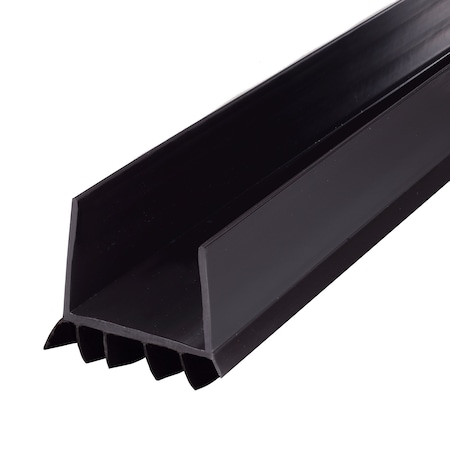 M-D Building Products 36 in. Black Vinyl CINCH U-Shape Slide-On Under Door Seal 43339