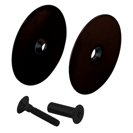 Prime-Line Steel Door Hole Cover Plate, Classic Bronze (Single Pack) U 10889