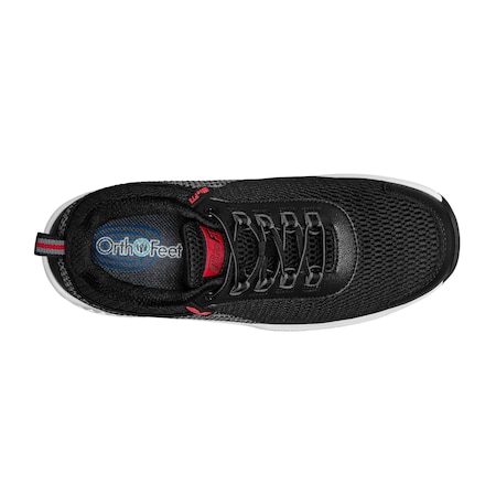 Orthofeet Edgewater, Mens Athletic, Black, Size 7 617