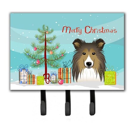 Carolines Treasures Christmas Tree and Sheltie Leash or Key Holder BB1614TH68