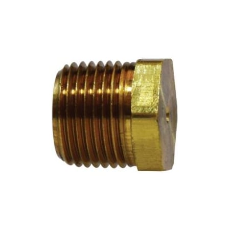 Midland Industries PLUG H HEX SOL 1/4IN NPTF 3/4IN BRS 28202S