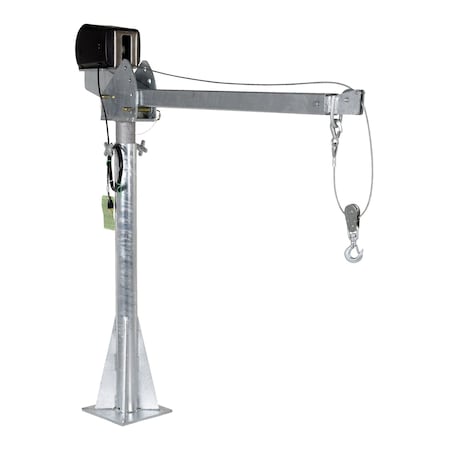 Vestil Ac Powered Jib Crane, 4k, Boom-Csa-Galv WTJ-20-4-AC-CSA-GAL