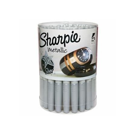 Sharpie Metallic Permanent Marker, Silver, Fine Tip, 36 EA/BX, 36PK 652-9597