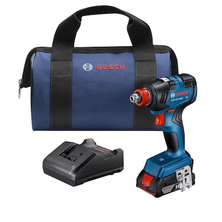Bosch 18V 1/4 and 1/2 in. Cordless Brushless Impact Driver Kit (Battery & Charger) GDX18V-1800B12