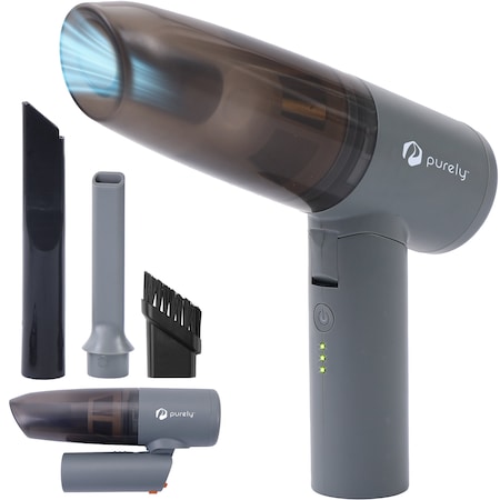Purely Wireless Vacuum Cleaner & Electric Air Duster for Keyboard, Desktop, and Computer - Gray C215