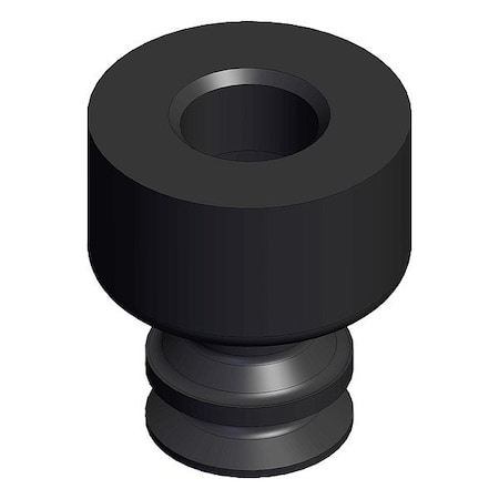 Smc Pad Unit, Black, Bellows Pad ZP3-04BS