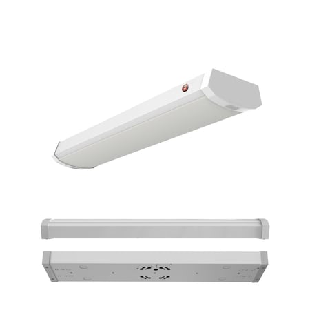 Bulbrite 2 ft. 3000K LED Dimmable Wraparound Light W/ Battery Backup (120-277v), 2300lm, White 773504