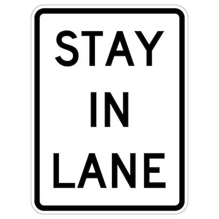 Sign Solutions Usa Traffic Sign, 18 in Width, Aluminum Sign, Vertical Rectangle DUS12HWT1824R4-9