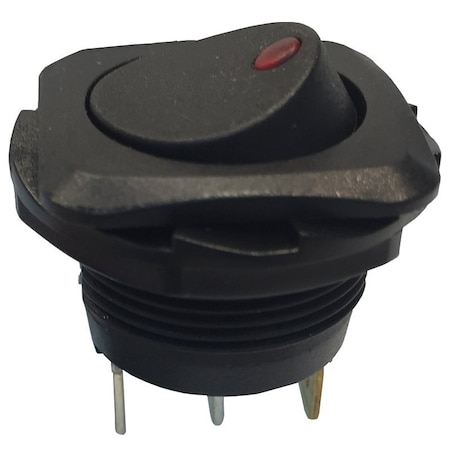 Gardner Bender GSW Rocker Switch, 1016 A, 125250 V, SPST, Black GSW-50