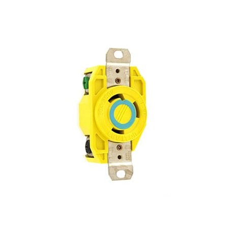 Leviton Corrosion Resistant, Industrial Grade Receptacle 30 Amp, 250 Volt 26CM-20