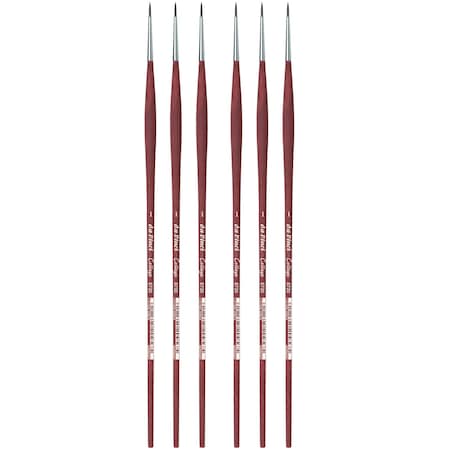 Da Vinci COLLEGE Student Brush, Synthetic, Acrylic & Oil, Round, Series 8730, Size 1, 6PK VA-8730_1