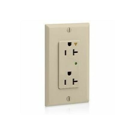 Leviton PlugsandRcptcls, 20A, 125VAC, Ivory, Nylon 5380-IGI