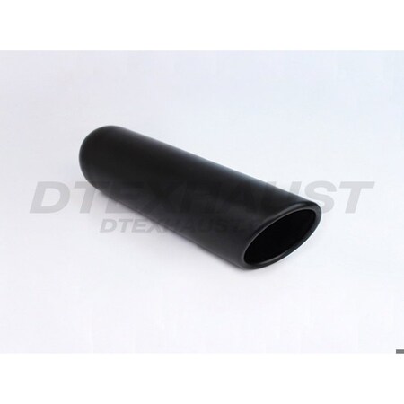 Different Trends BLACK POWDER COATED ROLLED SLANT BLK EXHAUST TIP 2.25IN ID / 3.50IN OD DT-243512RBK