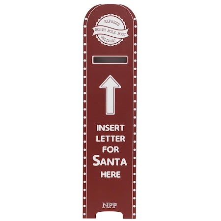 Dyno Red/White Mailbox Letter Porch Sign 40 in. X4PD316-1