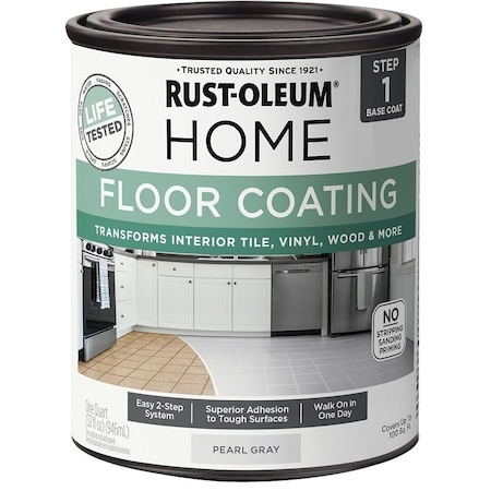 Rust-Oleum Home Premix Base Coating, Pearl Gray, 1 qt 358874