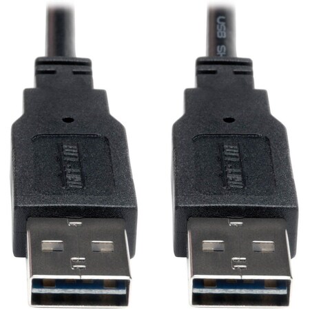 Eaton EATON Universal Reversible USB 2.0 Cable Reversible A To Reversible A M/m, 10 Ft. UR020-010