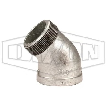 Dixon Street Elbow, 1-1/2 in Nominal, NPT End Style, 150 lb, Iron, Galvanized SE45150G