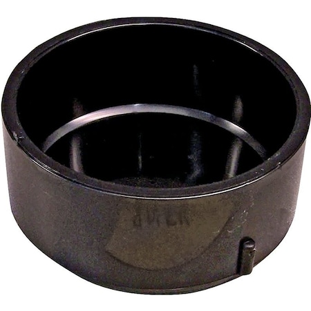 Canplas Pipe Cap, 2 in, Hub, ABS, Black, SCH 40 Schedule 103082BC