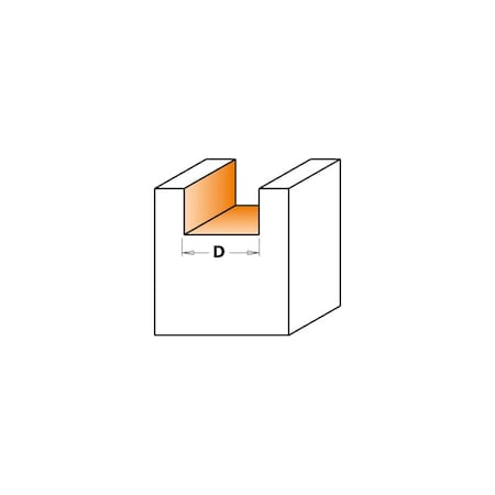 Cmt MORTISING BIT D=3/4inx3/4in S=1/4in 801.190.11