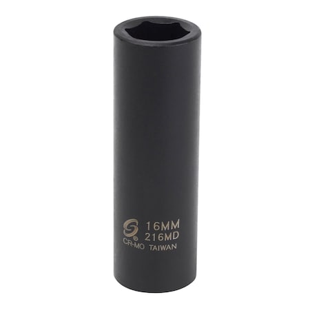 Sunex 1/2 in Drive 16Mm Deep Impact Socket 216MD