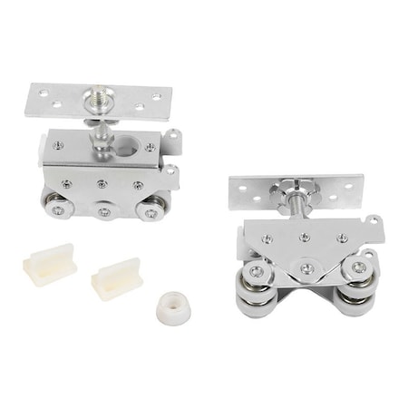 Renin Hardware Track Set, 72 in L Track, Aluminum, For: Heavy-Duty Pocket Door PD200-07200-AL