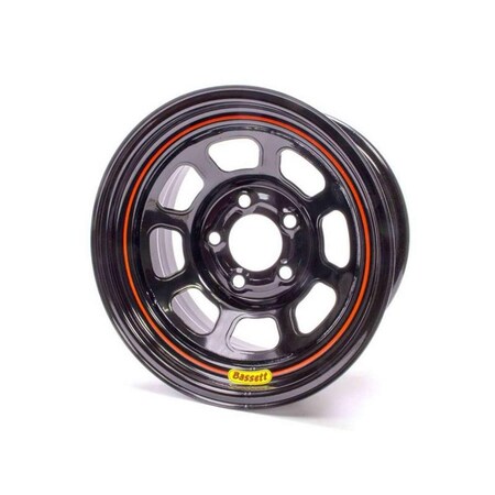 Overtime 58SF5 Spun Wheel - 15 x 8 in. - 5 x 4.5 in. - Black - 5 in. Back Spacing - 17 lbs OV1390803