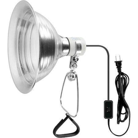 Simple Deluxe Clamp Light with 8.5 Inch Adjustable Aluminum Reflector, Suit for E26 Socket Max 150 Watt Lamp No HIWKLTCLAMPLIGHTMV2
