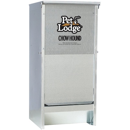 Pet Lodge Pet Lodge CH12 Pet Feeder, 12 lb Volume Capacity, Galvanized Steel CH12