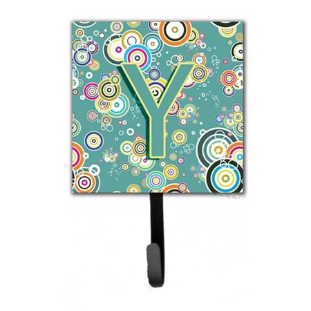 Carolines Treasures Letter Y Circle Circle Teal Initial Alphabet Leash and Key Holder CJ2015-YSH4