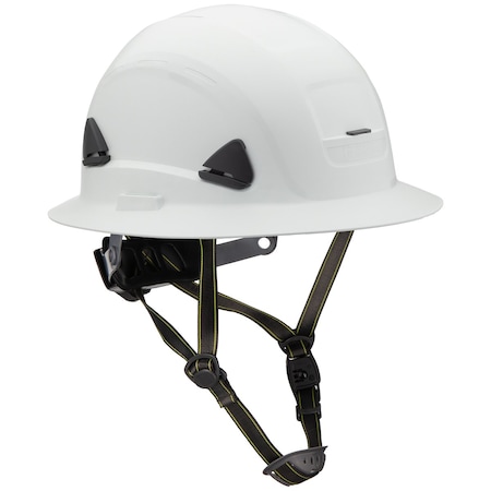 Fibre-Metal By Honeywell Type II Non-Vented, Full Brim Industrial Climbing Helmet w/HDPE Shell, 8-Point Textile Suspension, Whe CSH12001
