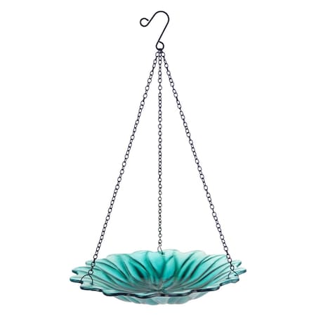 Natures Way Ecocycle 0.63 qt Glass/Metal Hanging Bird Feeder RPBB10-TD