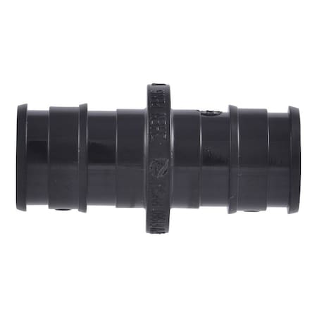 Sharkbite Expansion Coupling, 1/2 in, Barb, Polymer, Black, 80, 100, 160 psi Pressure UA008A5