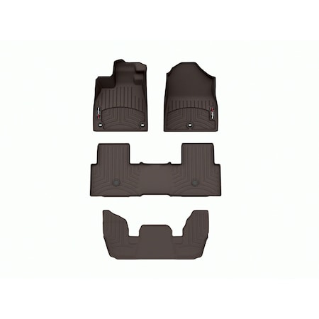 Weathertech Cocoa, Front, rear, and rear Floorliners 471796-1-2-4716693