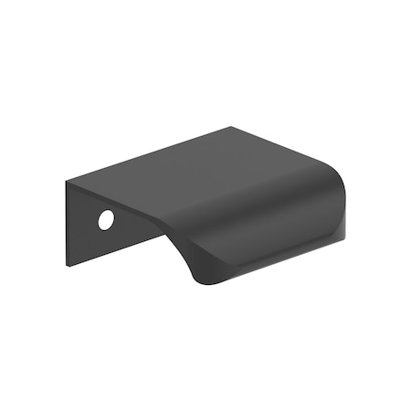 Amerock Streamline Tab 1-3/4 inch (44mm) Length Matte Black Cabinet Edge Pull, 10PK 10VMP37200MB