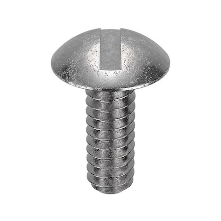 Zoro Select #12-24 x 1/2 in Slotted Truss Machine Screw, Passivated Stainless Steel, 50 PK 1-stm-12c-50