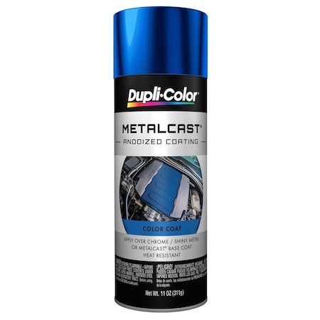 Vht Paint Metalcast Heat Resistant To 500 Degrees Fahrenheit; Blue Anodized; Aerosol Spray Can MC201