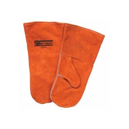 Best Welds Welding Mittens, Side Split Cowhide, Standard Size, Russet 902-125MC